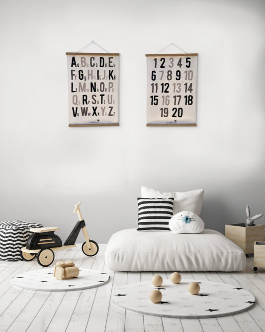 A - Z and 1 - 20 Wall Hangings Bundle