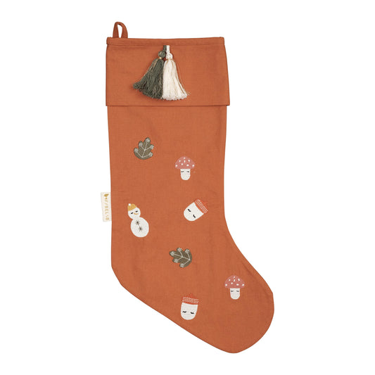 Enchanted Forest Embroidered Christmas Stocking